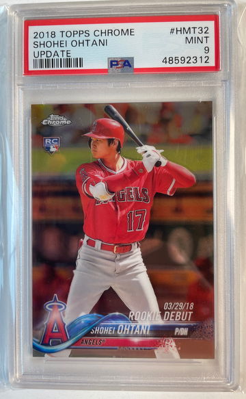 2018 Topps Chrome Shohei Ohtani update HMT32 PSA 9