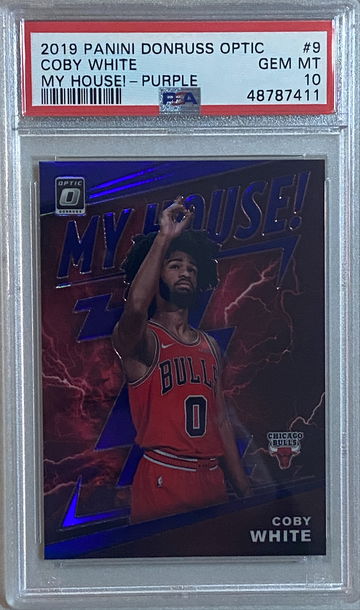 2019 Optic My House Coby White Purple PSA 10