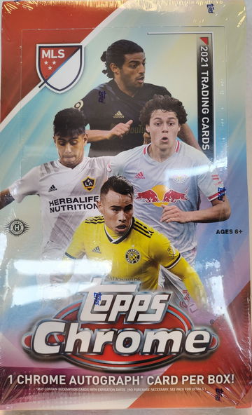 2021 Topps Chrome MLS Soccer Factory Sealed Hobby Box FOC, 1 Auto Per💥💥💥💥