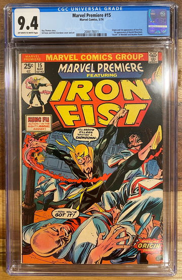 Marvel Premiere #15 CGC 9.4 1st Iron Fist