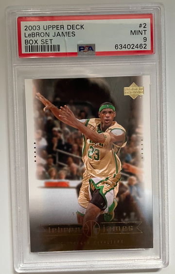 Damaged: 2003 Upper Deck Lebron James Box Set #2 PSA 9 Mint