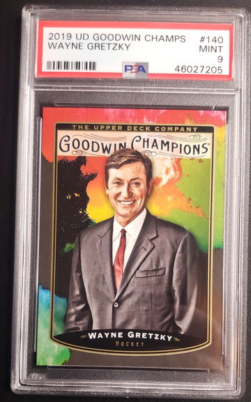 2019 Goodwin Champions Splash of Color Wayne Gretzky #140 PSA 9