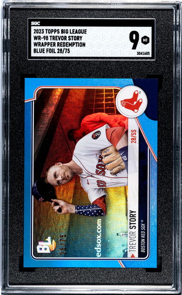 2023 Topps Big League #WR-98 Trevor Story Wrapper Redemption /75 SGC 9