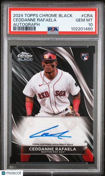 2024 Topps Chrome Black Autographs Ceddanne Rafaela #CRA PSA 10