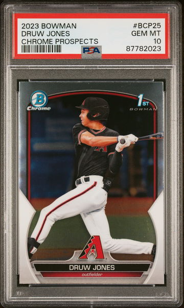 2023 Bowman Chrome Druw Jones #BCP25 PSA 10