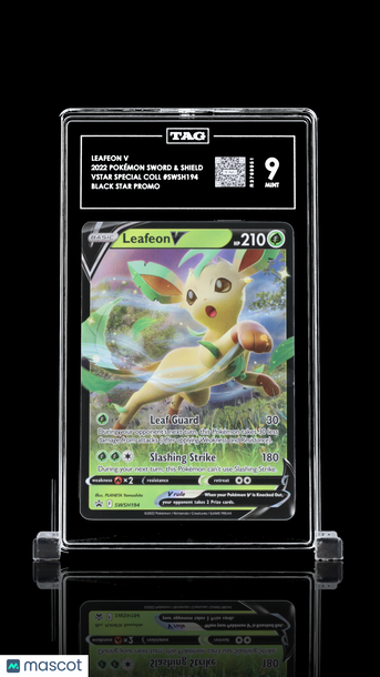 Pokémon Sword & Shield Black Star Promos Leafeon V TAG 9 #SWSH194