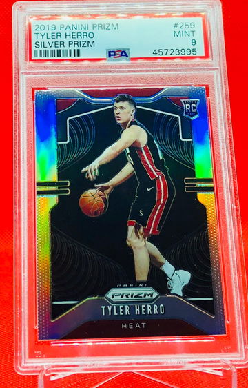 Tyler Herro Rookie RC Silver Prizm PSA 9