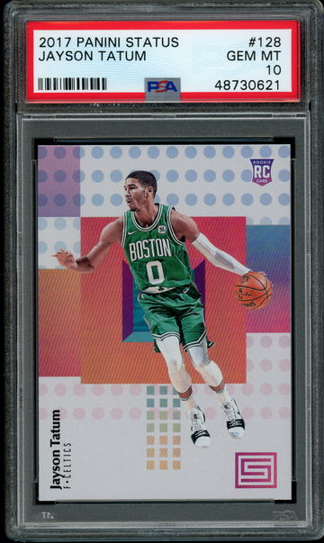 2017 Panini Status #128 Jayson Tatum PSA 10 Gem Mint