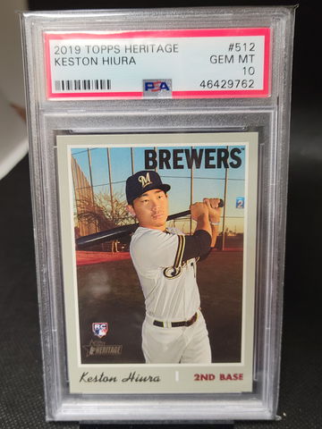 2019 Topps Heritage Keston Hiura Psa 10