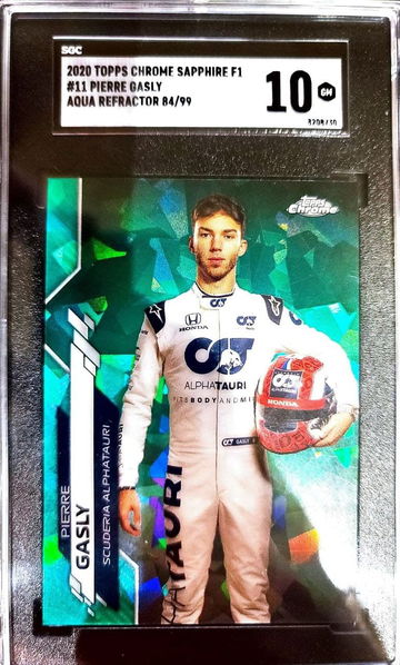 2020 Topps Chrome Sapphire Formula 1 Pierre Gasly /99