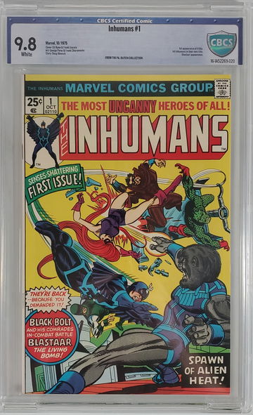Inhumans #1 CBCS 9.8  From PA. Dutch collection