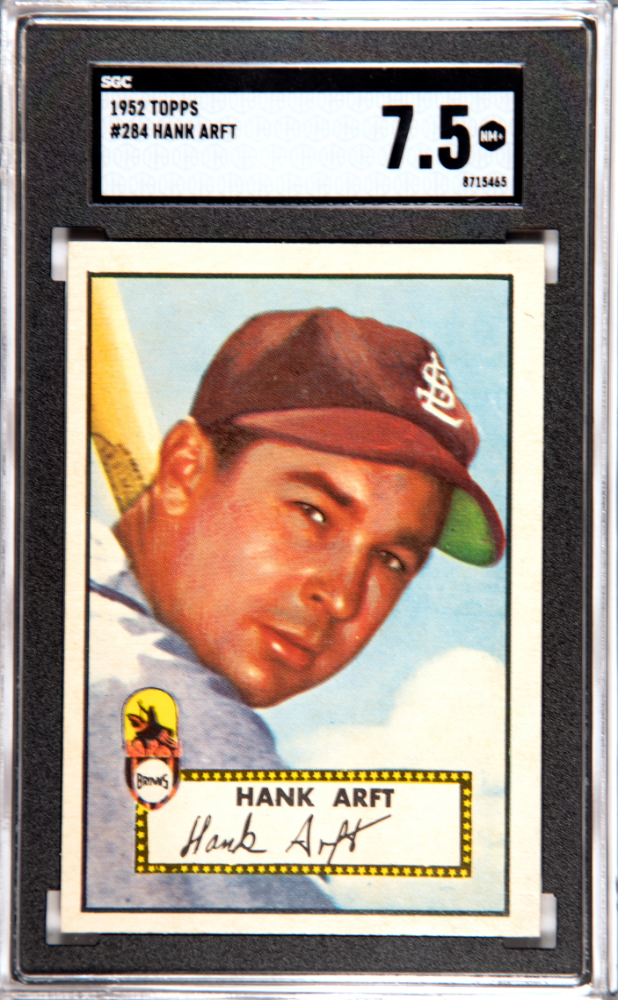 1952 Topps Hank Arft #284 SGC 7.5 NRMT+
