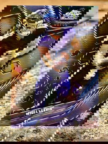 2023 Composite Topps Chrome Black WILL LEVIS RC #/50 TRUE GOLD REFRACTOR Titans