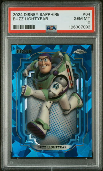 2024 Topps Chrome Sapphire Buzz Lightyear #64 PSA 10