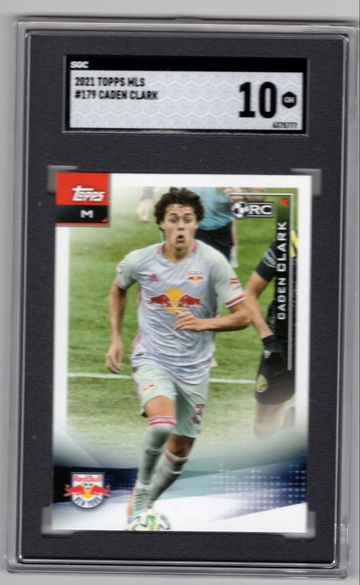 2021 Topps MLS Caden Clark NY Red Bulls RC SGC 10