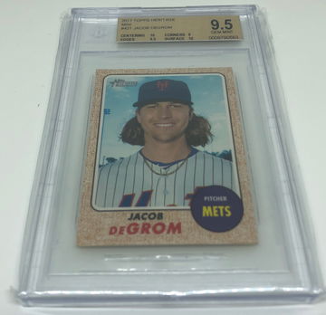 Jacob Degrom 2017 Topps Heritage Mini /100 BGS 9.5