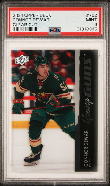 2021 Upper Deck Clear Cut Connor Dewar #702 PSA 9