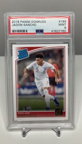 2018-19 Donruss Jadon Sancho Rated Rookie RC #189 PSA 9 England