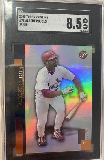 2005 Topps Pristine Albert Pujols Uncirculated Common SGC 8.5 3/375