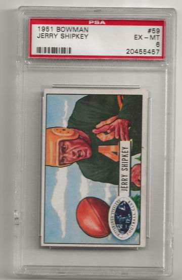 Jerry Shipkey 1951 Bowman Steelers