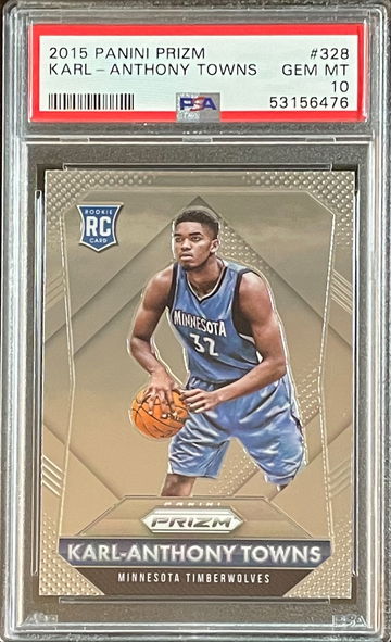 2015 Panini Prizm Karl-Anthony Towns PSA 10 Gen-Mint