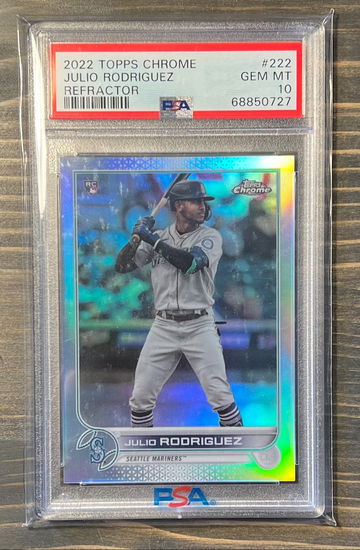 Julio Rodriguez Topps Chrome Refractor PSA 10