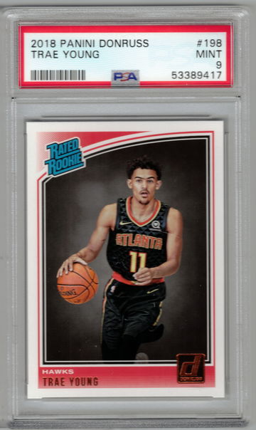 Trae Young 2018 Panini Donruss #198 PSA 9 *17