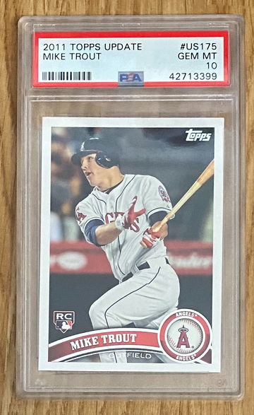 2011 Topps Update Mike Trout PSA 10