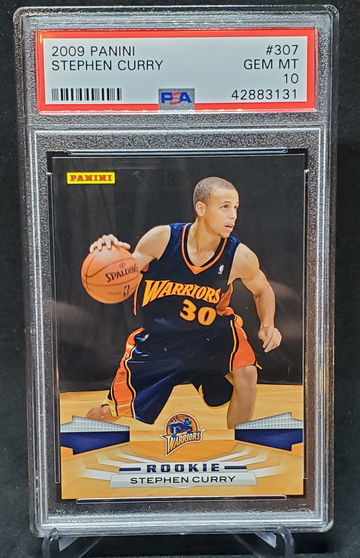 2009 Stephen Curry Panini 307 PSA 10
