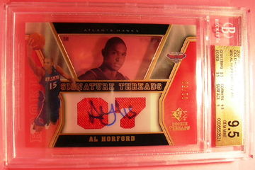 2007-08 SP ROOKIE THREADS GOLD ROOKIES #50 AL HORFORD AUTO 02/50 BGS 9.5 GEM MINT