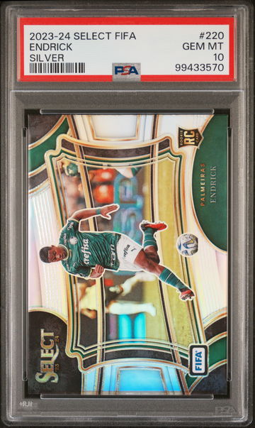 2023-24 PANINI SELECT FIFA ENDRICK SILVER #220 RC ROOKIE PSA 10
