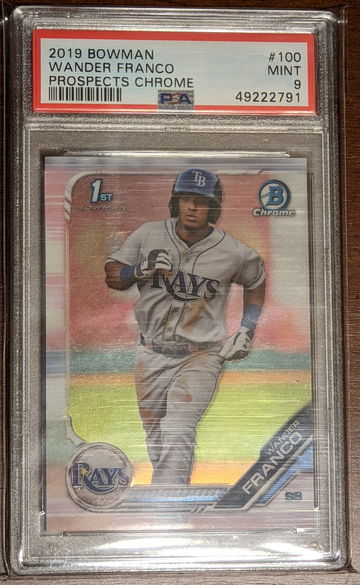 2019 Bowman Chrome Wander Franco 1st Bowman PSA 9