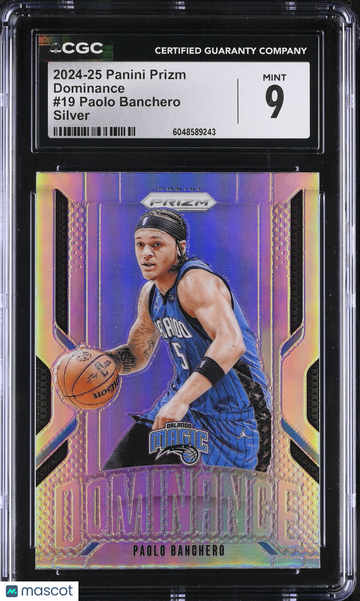 2024-25 Panini Prizm Paolo Banchero #19 Silver Dominance CGC 9