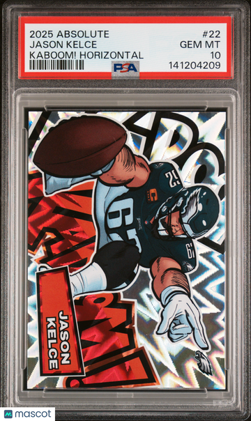 2025 Panini Absolute Kaboom! Horizontal Jason Kelce #22 PSA 10