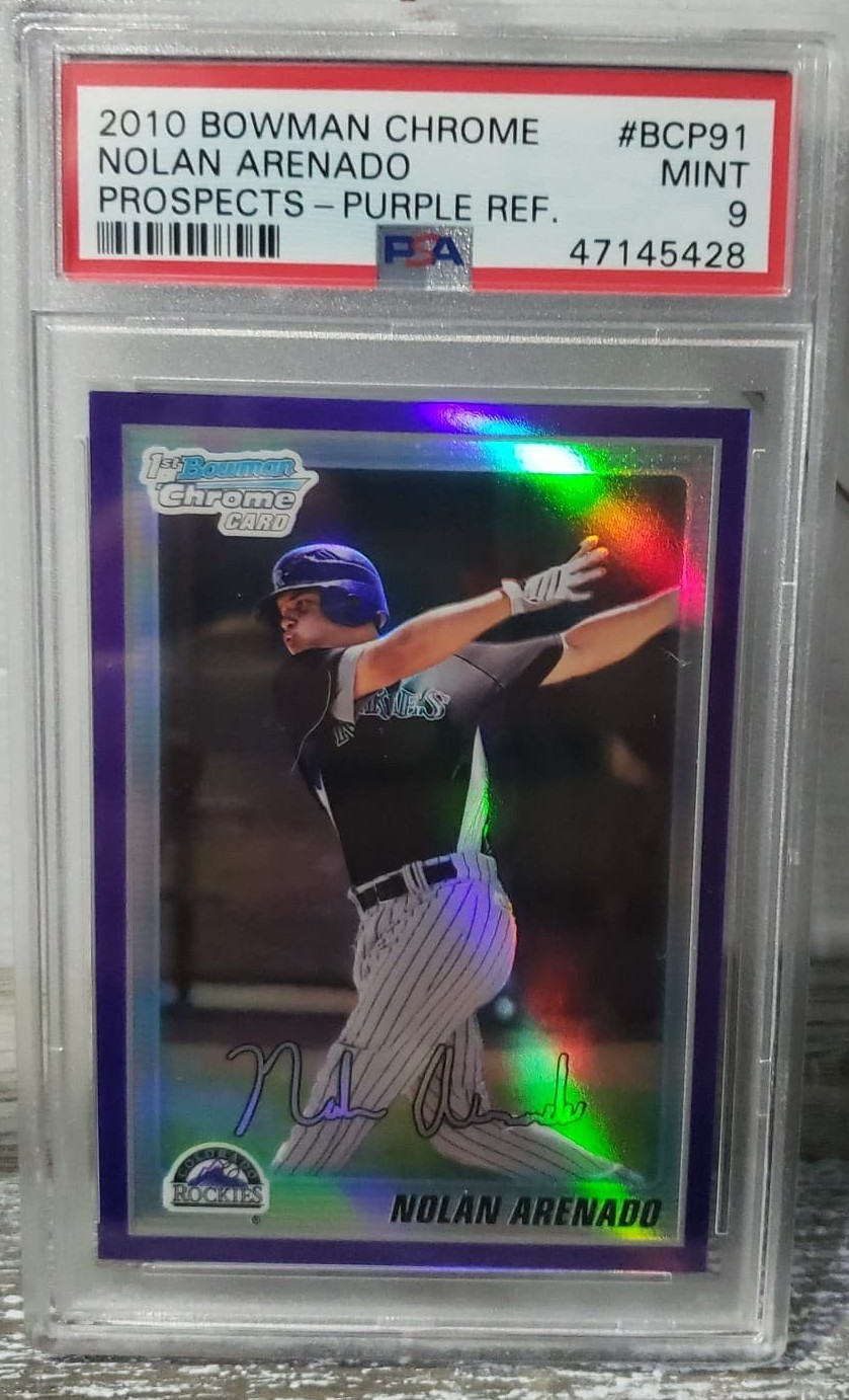 2010 Bowman Chrome Purple Refractor Nolan Arenado