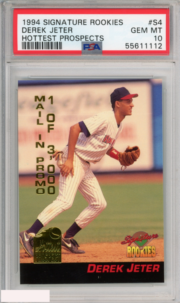 1994 SIGNATURE ROOKIES HOTTEST PROSPECTS DEREK JETER #S4 HOF PSA 10 GEM MT