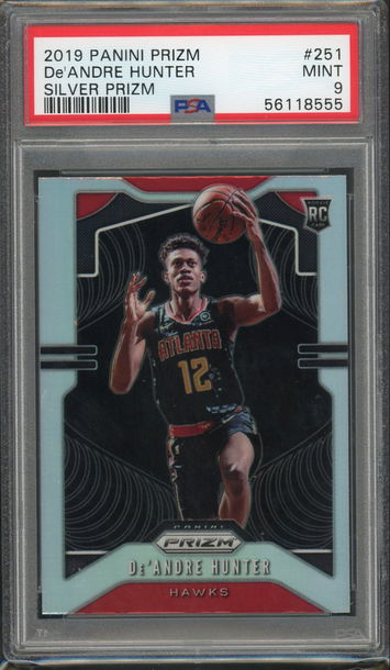 2019 Prizm Silver De'Andre Hunter PSA 9 