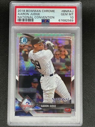 PSA 10 2018 Bowman Chrome Aaron Judge National Convention Yankees