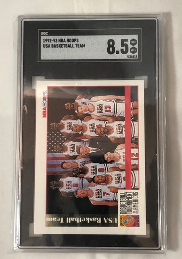 1092-93 NBA HOOPS (USA) BASKETBALL TEAM  NM-MT 8.5