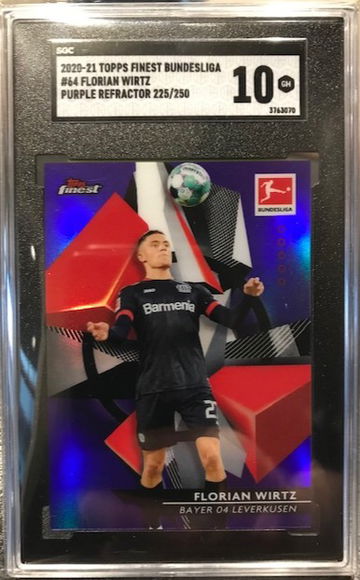 2020 Topps Finest Bundesliga Florian Wirtz PURPLE Refractor #/250