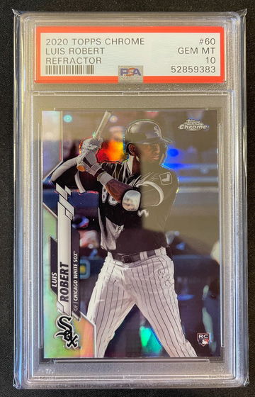 2020 Topps Chrome Luis Robert Refractor PSA 10