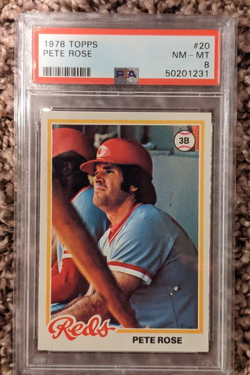 1978 Topps Pete Rose PSA 8 Centered