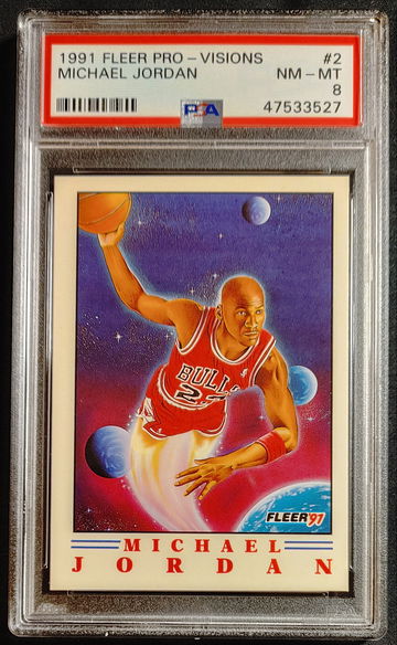 1991 Fleer Pro-Visions Michael Jordan PSA 8
