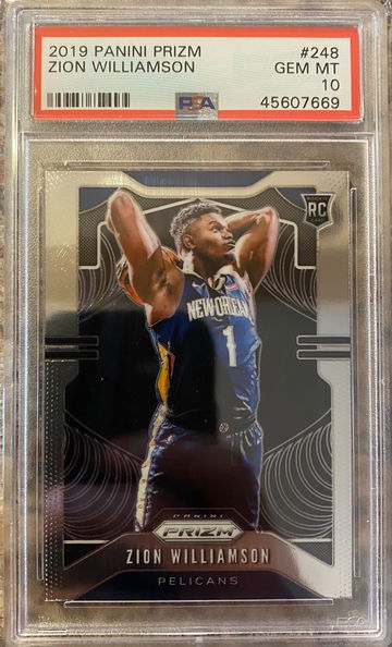2019 Prizm Zion Williamson Rookie PSA 10