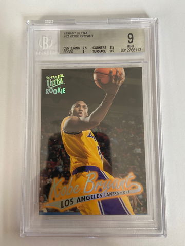 1996-97 Fleer Ultra #52 Kobe Bryant BGS 9 Mint