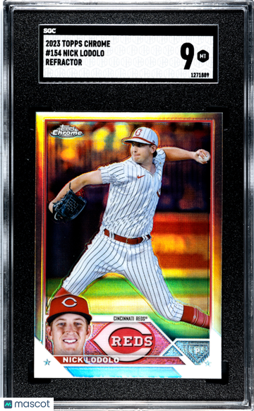 2023 Topps Chrome Nick Lodolo #154 Refractor SGC 9