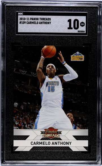 2010-11 Panini Threads #109 Carmelo Anthony SGC 10