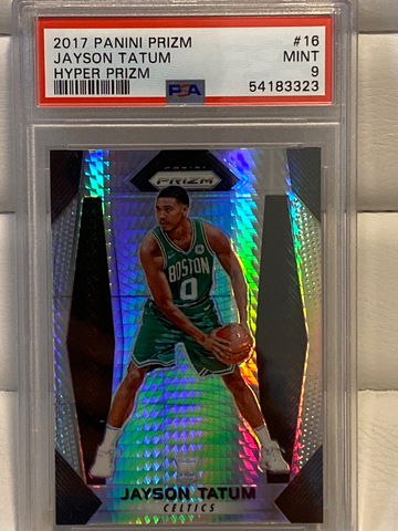2017 Prizm Hyper Prizm Silver Jayson Tatum PSA 9