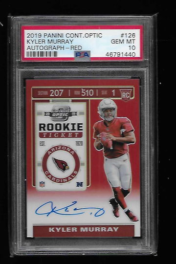 2019 Contenders Optic Kyler Murray Red Auto