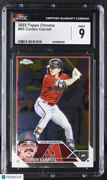 2023 Topps Chrome Corbin Carroll #95 CGC 9